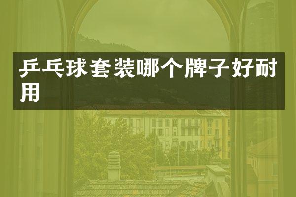 乒乓球套装哪个牌子好耐用