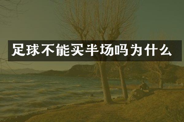 足球不能买半场吗为什么
