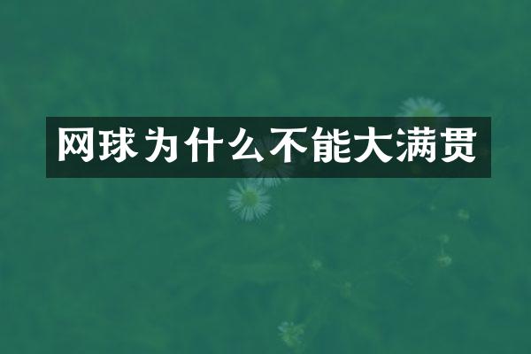 网球为什么不能