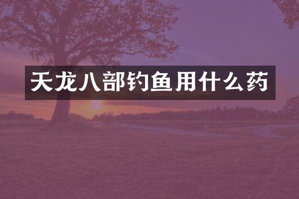 天龙八部钓鱼用什么药