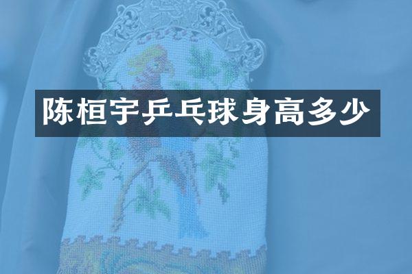 陈桓宇乒乓球身高多少