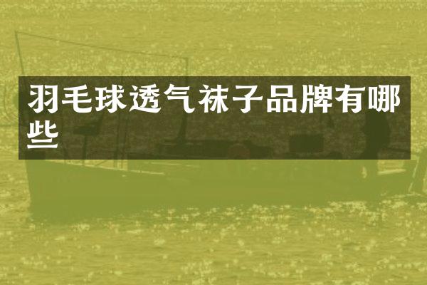 羽毛球透气袜子品牌有哪些