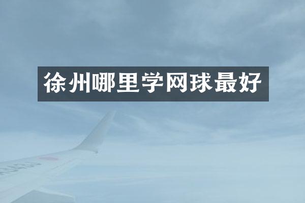 徐州哪里学网球最好