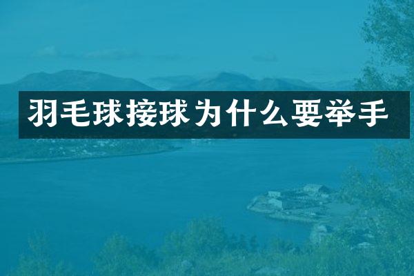 羽毛球接球为什么要举手