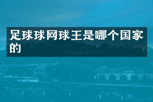 足球球网球王是哪个国家的