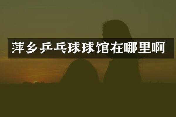 萍乡乒乓球球馆在哪里啊