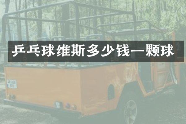 乒乓球维斯多少钱一颗球
