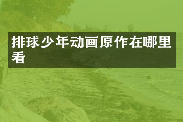 排球少年动画原作在哪里看