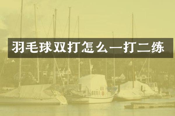 羽毛球双打怎么一打二练
