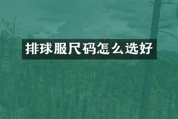 排球服尺码怎么选好