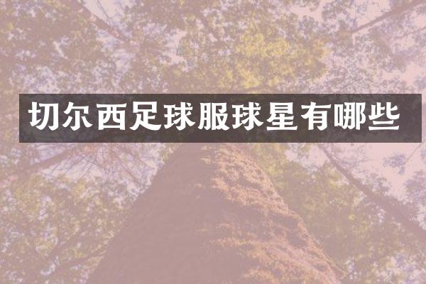 切尔西足球服球星有哪些
