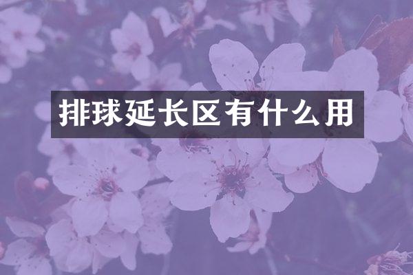 排球延长区有什么用