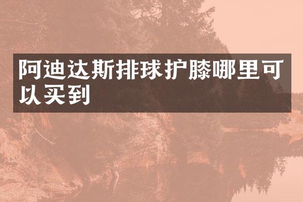 阿迪达斯排球护膝哪里可以买到