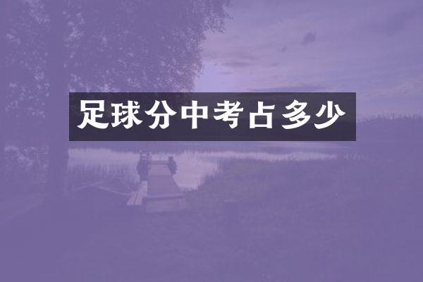 足球分中考占多少