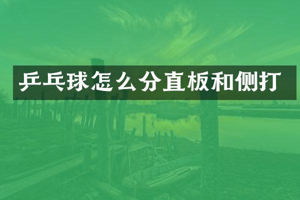 乒乓球怎么分直板和侧打