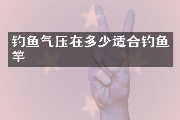 钓鱼气压在多少适合钓鱼竿