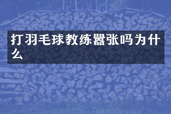 打羽毛球教练嚣张吗为什么