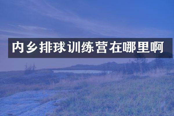 内乡排球训练营在哪里啊