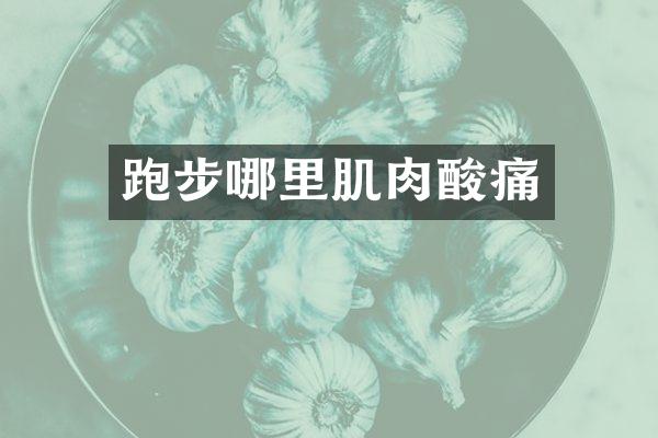 跑步哪里肌肉酸痛