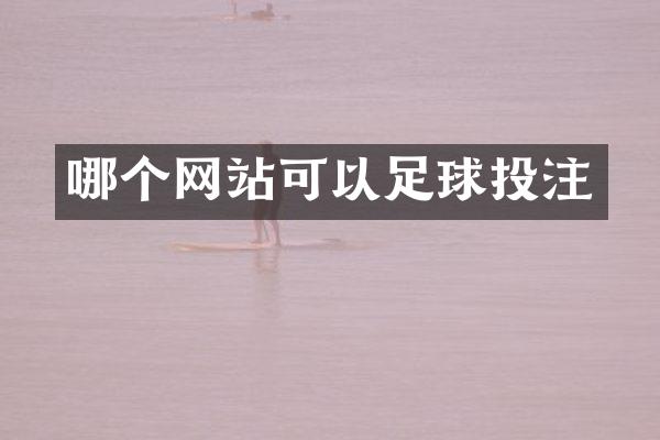 哪个网站可以足球