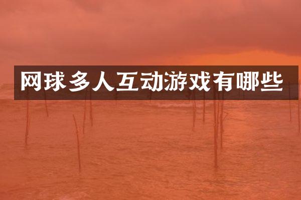 网球多人互动游戏有哪些