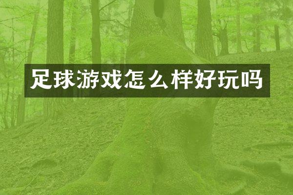 足球游戏怎么样好玩吗