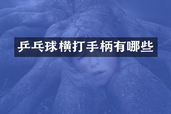 乒乓球横打手柄有哪些