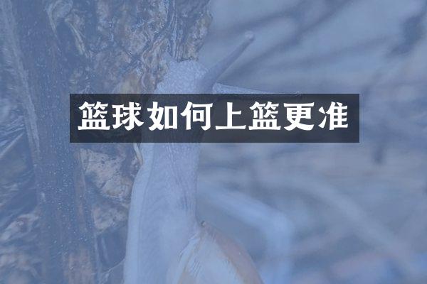 篮球如何上篮更准