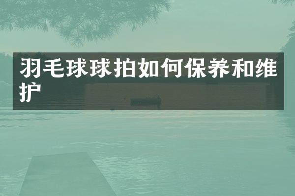 羽毛球球拍如何保养和维护
