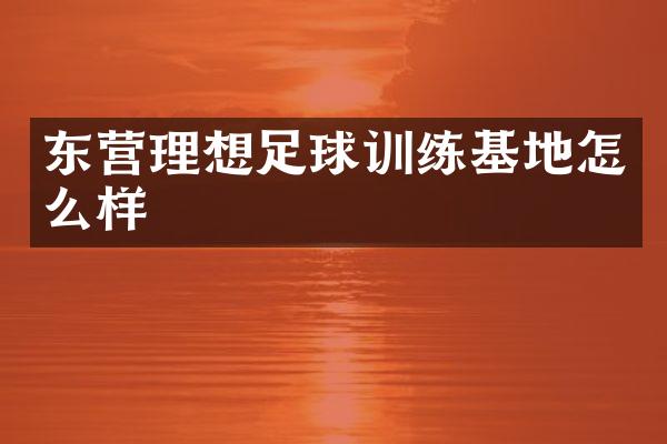 东营理想足球训练基地怎么样