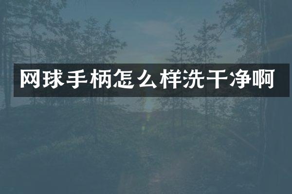 网球手柄怎么样洗干净啊