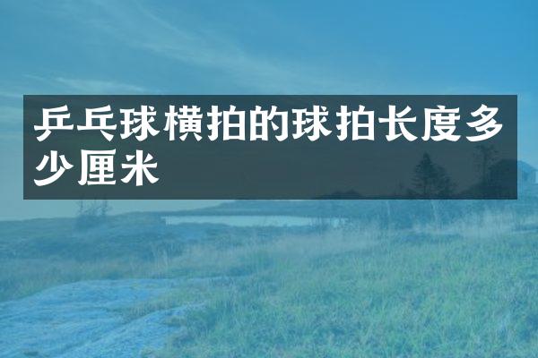 乒乓球横拍的球拍长度多少厘米