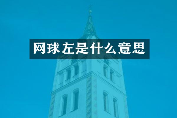网球左是什么意思