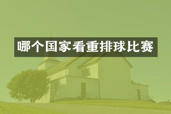 哪个国家看重排球比赛