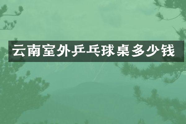 云南室外乒乓球桌多少钱