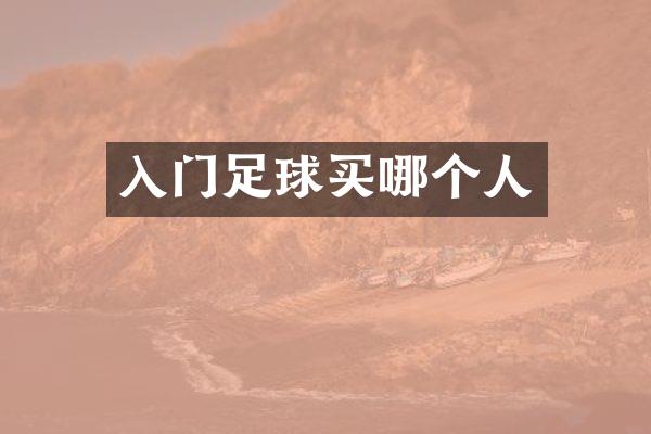入门足球买哪个人