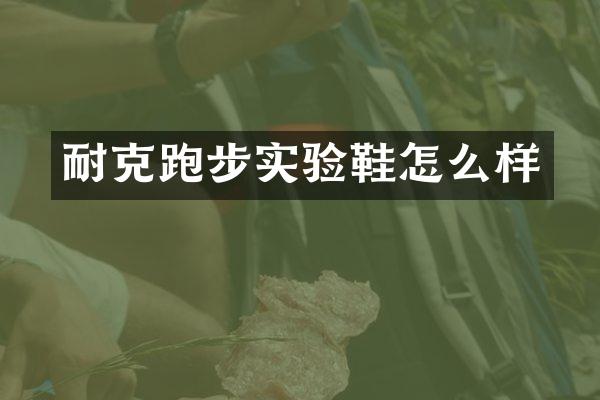 耐克跑步实验鞋怎么样