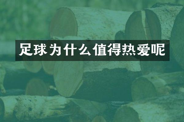 足球为什么值得热爱呢