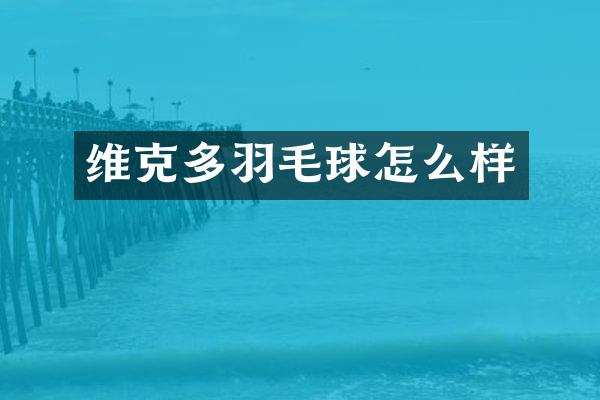 维克多羽毛球怎么样