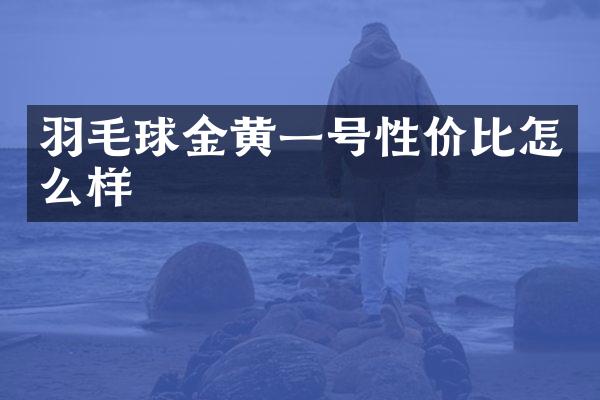 羽毛球金黄一号性价比怎么样