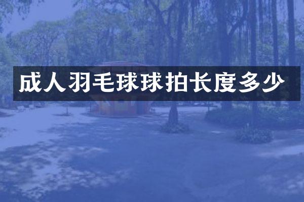 成人羽毛球球拍长度多少