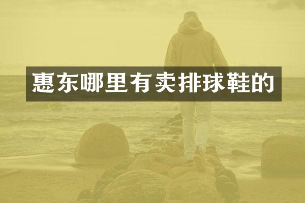 惠东哪里有卖排球鞋的