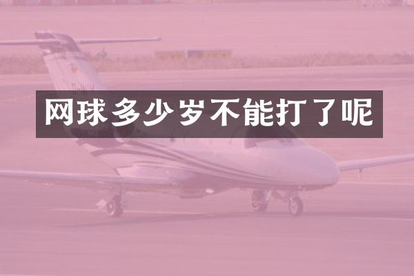网球不能打了呢