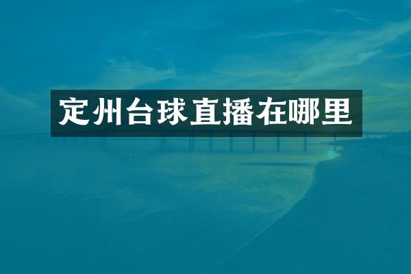 定州台球直播在哪里