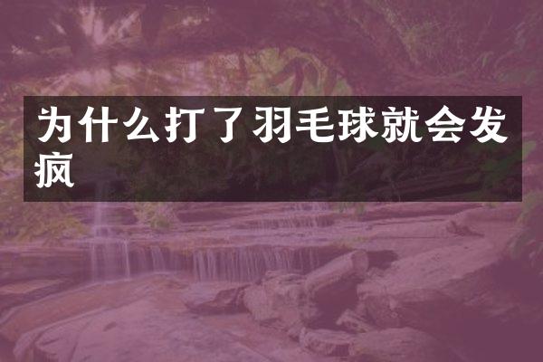 为什么打了羽毛球就会发疯