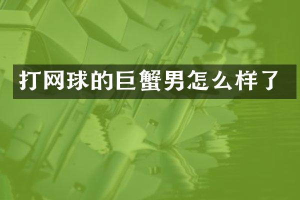 打网球的巨蟹男怎么样了