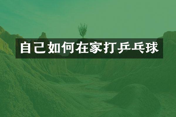 自己如何在家打乒乓球