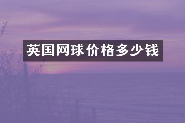 英国网球价格多少钱