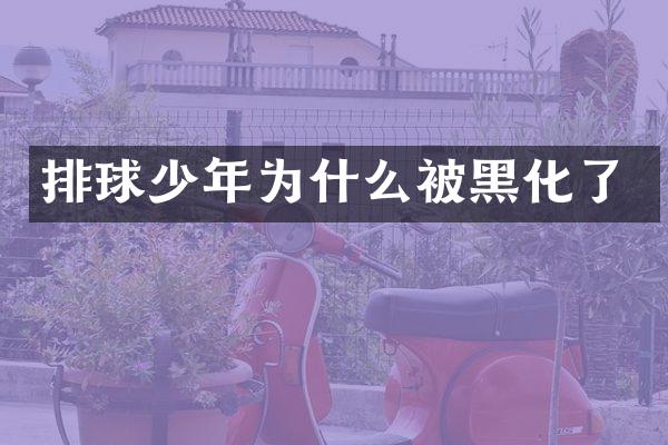 排球少年为什么被黑化了
