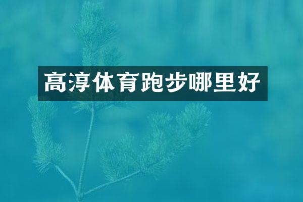高淳体育跑步哪里好